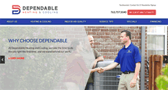 Desktop Screenshot of dependableheatingcooling.com